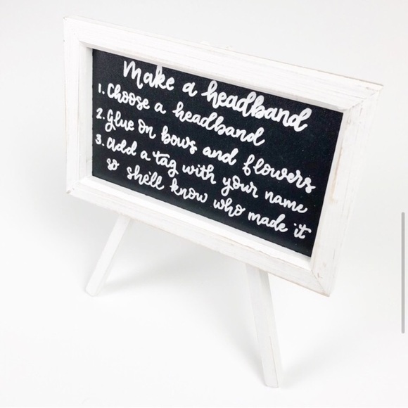 Chalkboard easel for baby shower - Picture 4 of 7